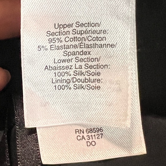 DKNY Black Silk and Cotton Dress Size Large - Picture 8 of 8